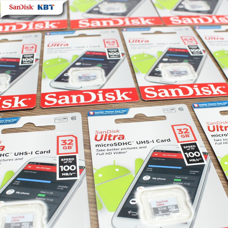 Thé nhớ SANDISK 32GB/64GB/128GB chính hãng