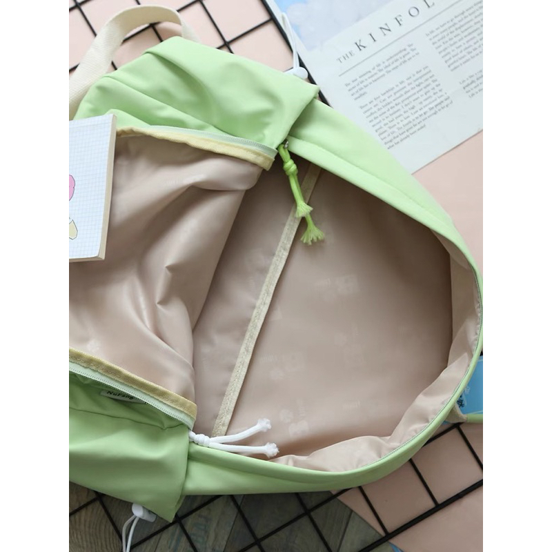 Balo poly chống thấm màu pastel basic