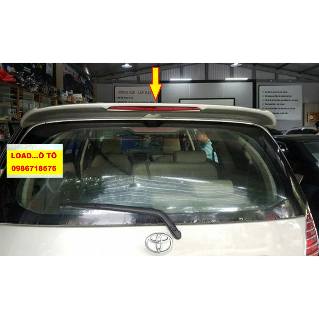 Đuôi Gió Liền Cốp Xe Toyota Innova 2005-2015 Mẫu Nhựa ABS Hàng Mộc Chưa Sơn Cao Cấp