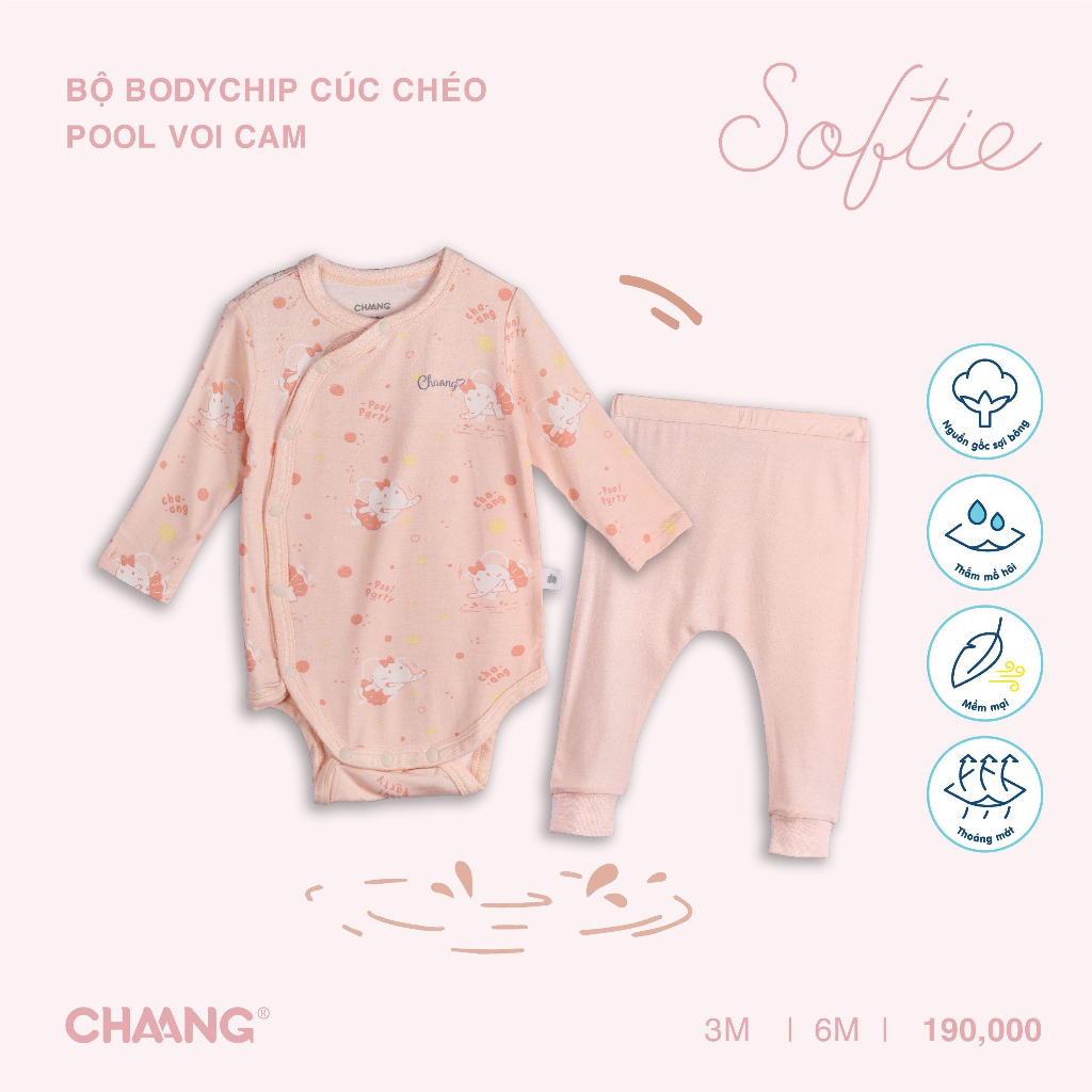 CHAANG Bộ bodychip cúc chéo Pool SS2023D07
