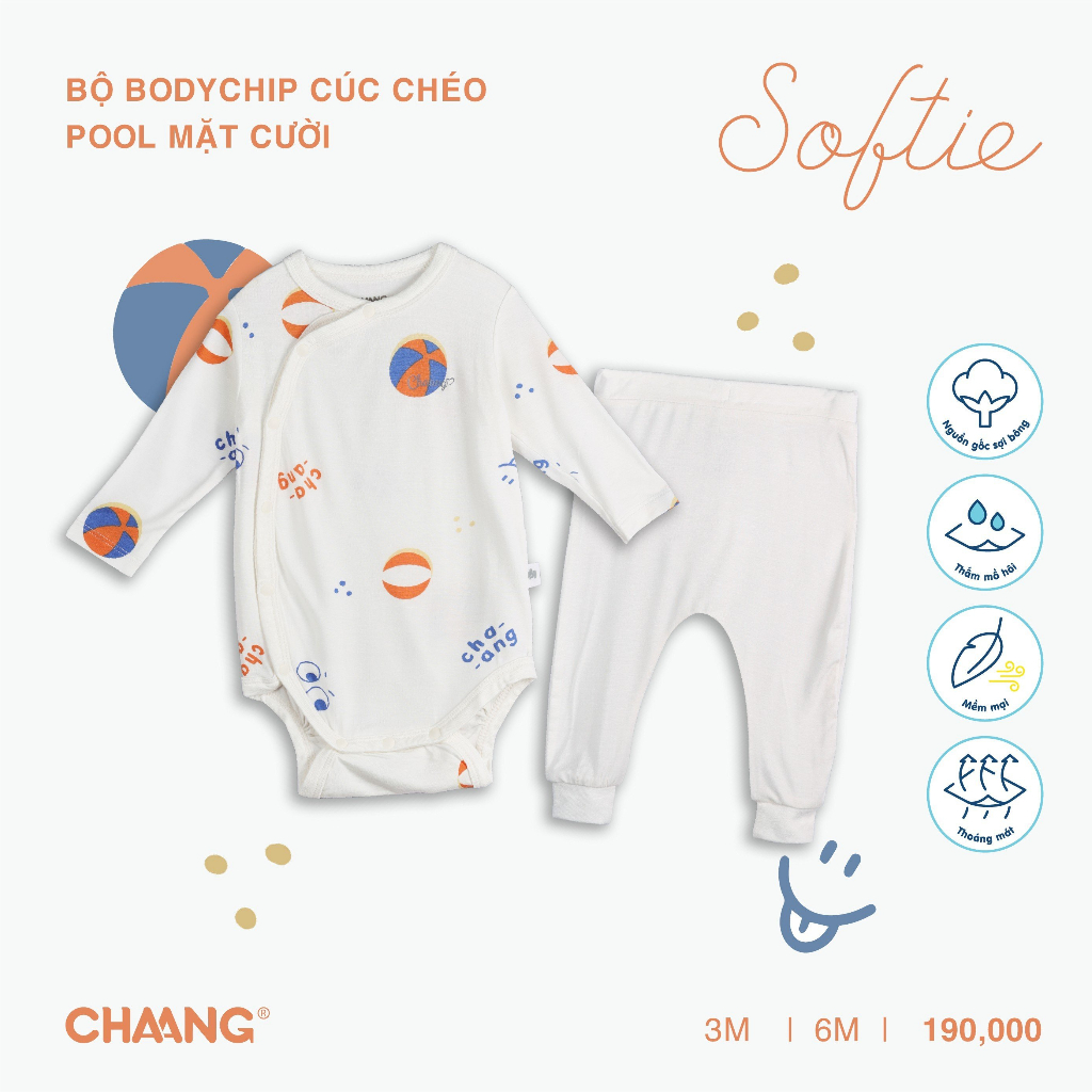 CHAANG Bộ bodychip cúc chéo Pool SS2023D07