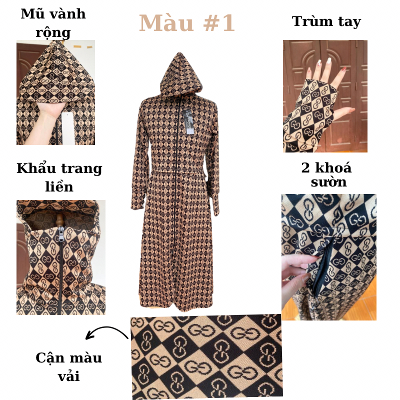 Áo chống nắng toàn thân  vải umi Hàn cao cấp, thất hút hồ hôi tốt