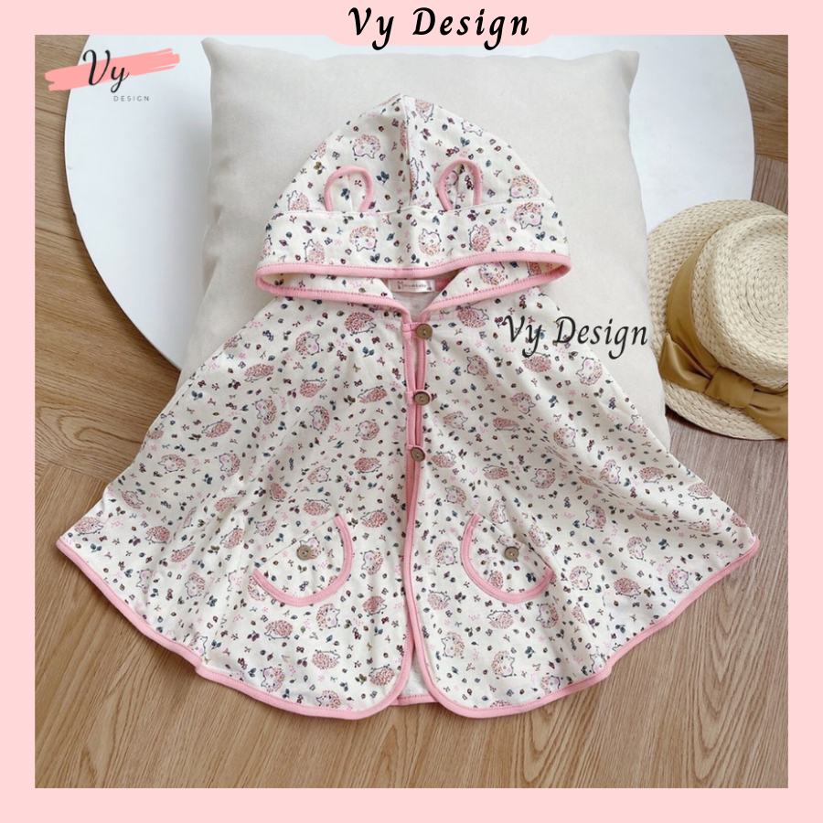 Áo Choàng Chống Nắng Cho Bé VYDESIGN, Choàng Cho Bé Gái Chất Mát, Áo Chống Nắng Cho Bé Hàng Cao Cấp