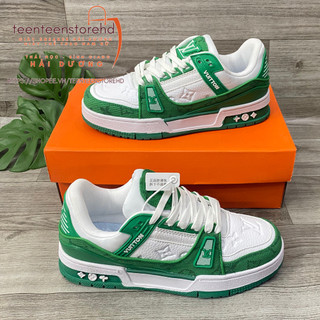 Giày thể thao LV Sneaker Xanh lá. Giày Louis vuitton trainer Xanh lá. lv xanh lá cao cấp size 36-43