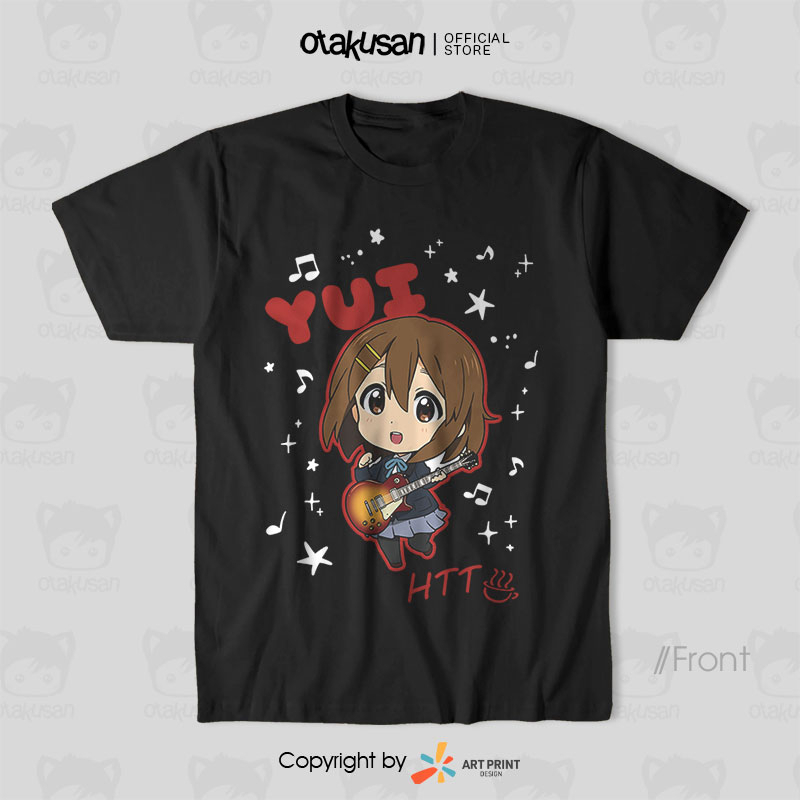 Áo thun K-On! HTT Yui Chibi (Black) ngắn tay