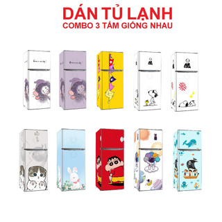 COMBO 3 MẶT GIỐNG NHAU - Decal dán kín tủ lạnh (PHẦN 4)