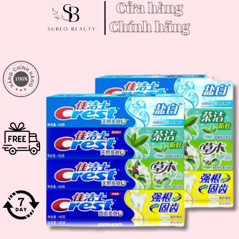 Kem Đánh Răng Crest Mix vị 140g, cho hơi thở thơm mát / Subeo Beauty
