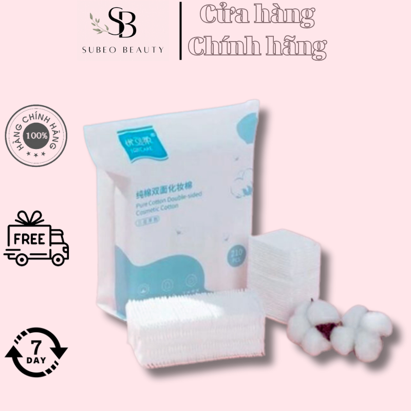 Bông tẩy trang Joycare mềm mịn, không xơ bông 210 miếng / Subeo Beauty