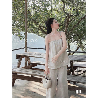 Set đũi 2 dây đính ngọc quần xuông