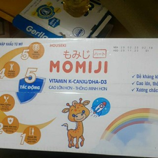 Thùng sữa bột pha sẵn Momiji 12 vỉ x 110ml