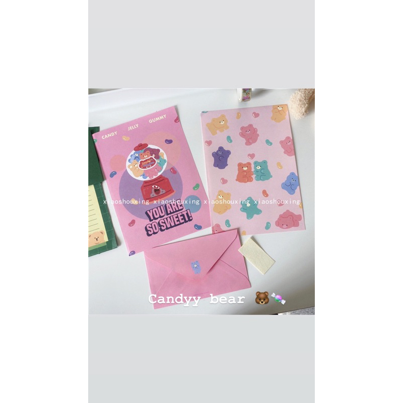 Thiệp ghi thư/cmsn cute