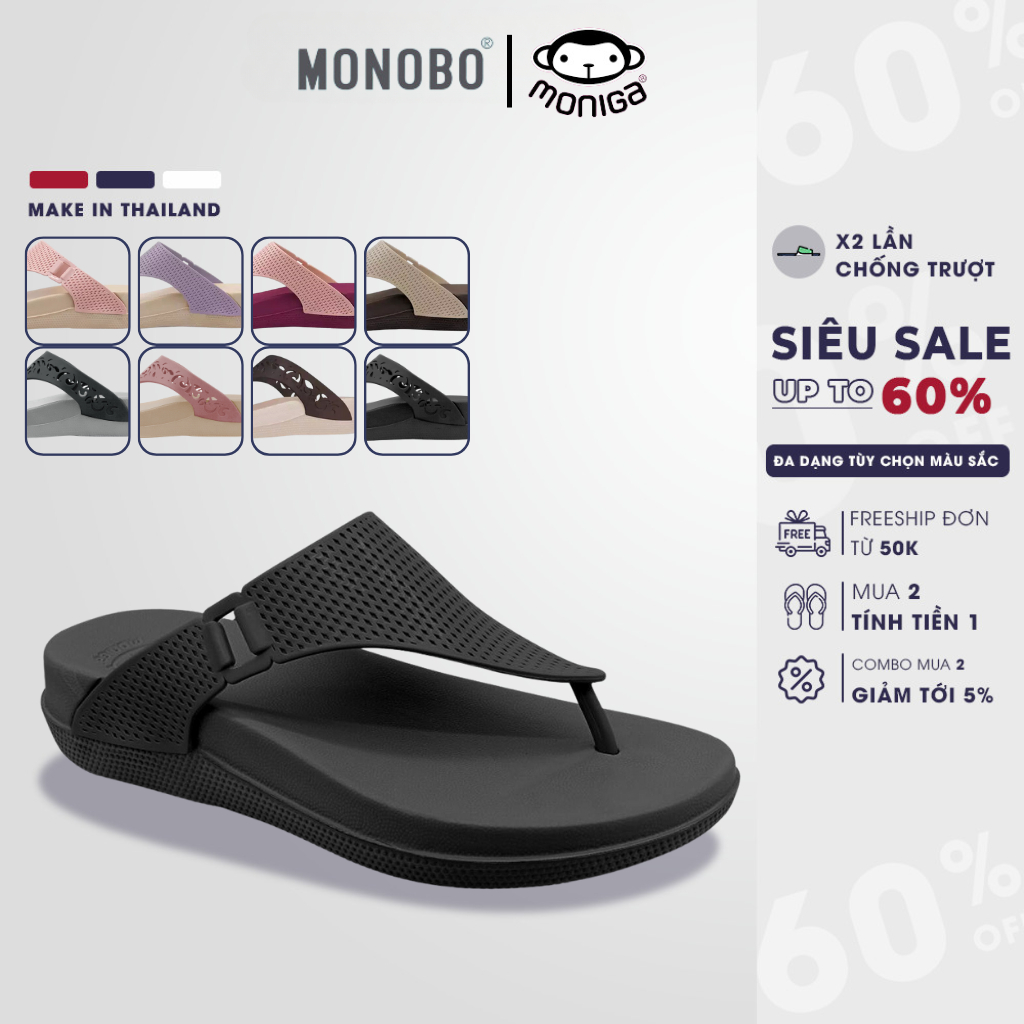 Dép Thái Lan nữ MONOBO đế cao MONOBO - MONIGA 6.4