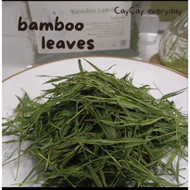 lá bamboo ( trúc diệp ) non sấy lạnh phòng ngừa hen xuyển - viêm phổi - an thai cho thỏ bọ