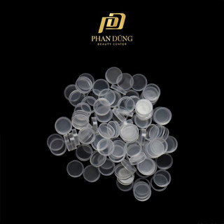 (MỚI) Nút tròn đựng keo nối mi (100 nút/1 túi) - Phan Dũng