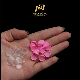 (MỚI) Nút tròn đựng keo nối mi (100 nút/1 túi) - Phan Dũng