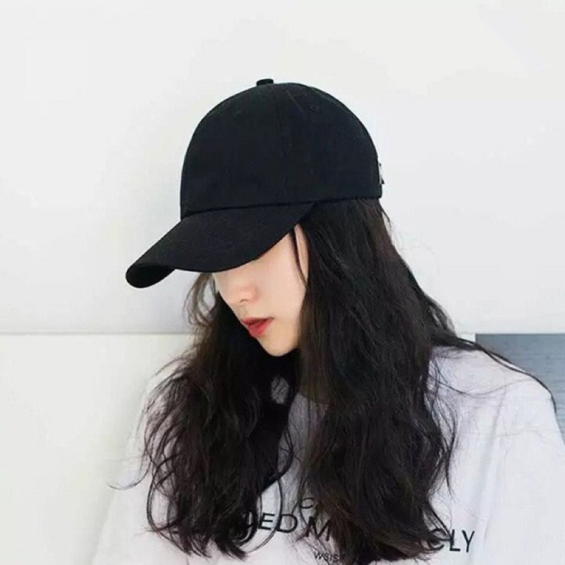 Mũ lưỡi trai Full Black trơn lì Made in VN