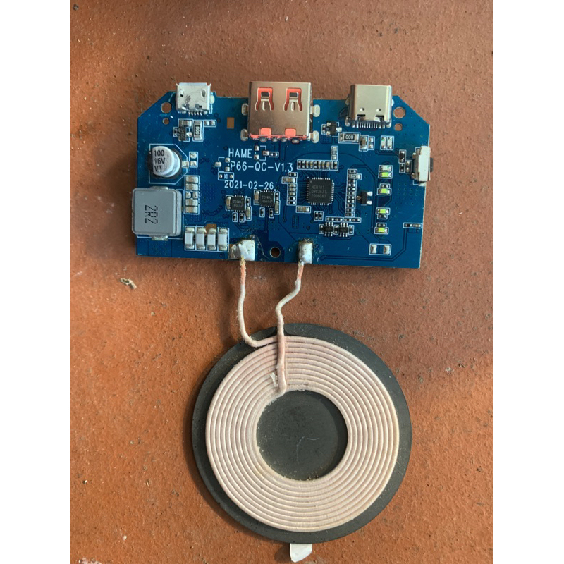 mạch sạc dự phòng sạc nhanh 18w liền sạc không dây 10w