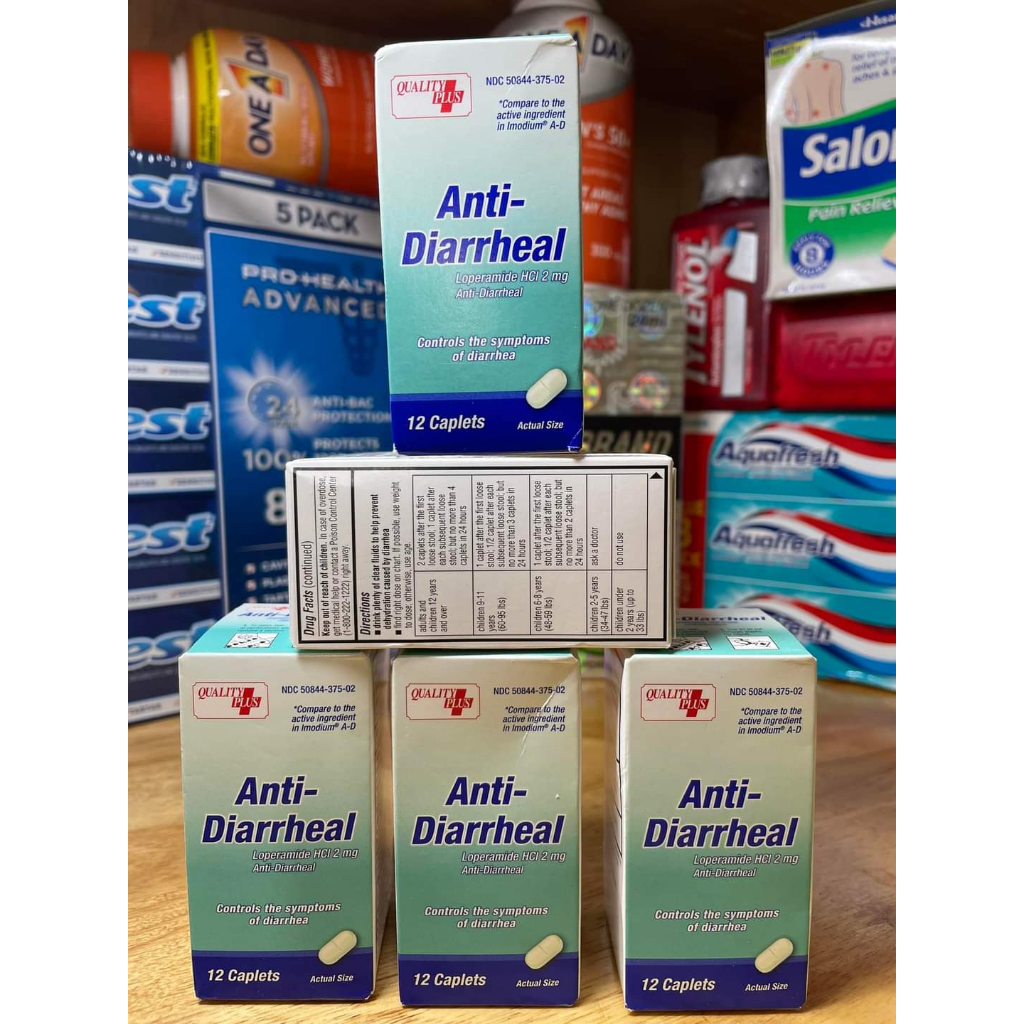 VIÊN UỐNG TRỊ TIÊU CHẢY Anti Diarrheal 12 viên. Date: 11/2025