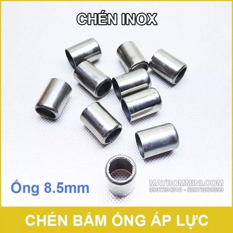 50 - 100 chén bấm ống inox 8.5