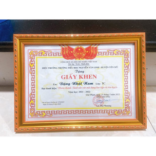 Khung bằng khen A4 (21x30) các mẫu (BẢO HÀNH GÃY VỠ )