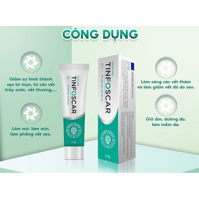 Gel làm mờ sẹo TinfoScar (Tuýp 10g)