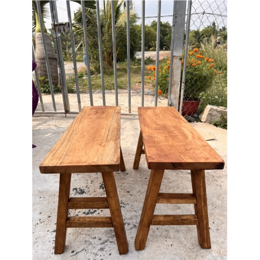 Ghế Băng Gỗ Thông Phong Cách Hàn Quốc
