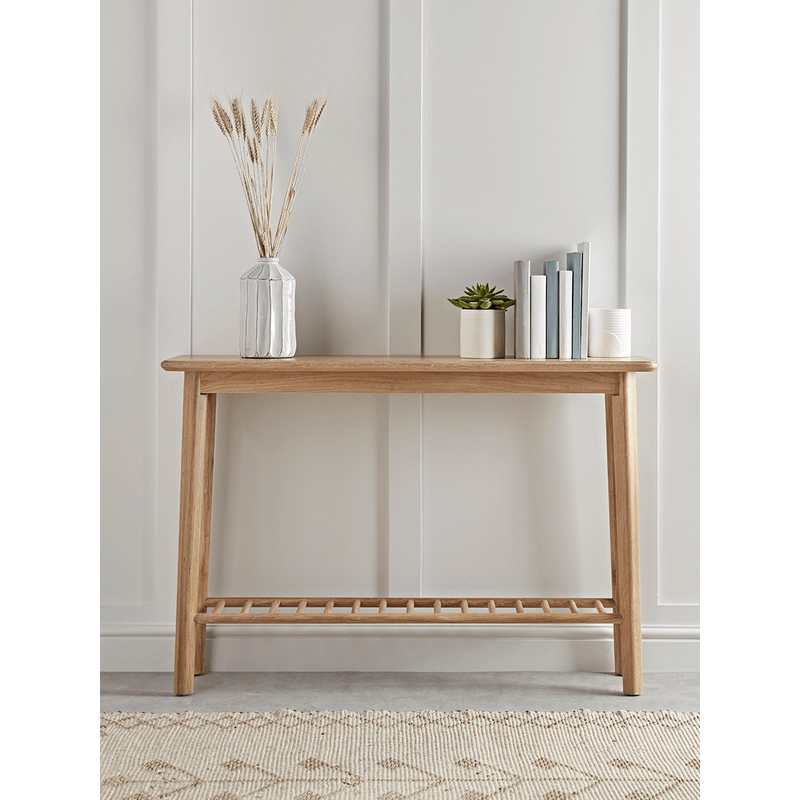 (FREESHIP HN)Bàn/kệ console dài 90cm cao 80cm chất liệu gỗ tự nhiên cao cấp decor phong cách minimalist FOXHOMEVN