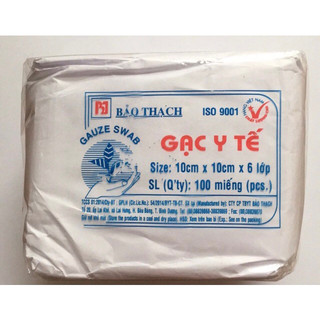 Gạc chưa tiệt trùng 10cmx10cm 6 lớp bảo thạch