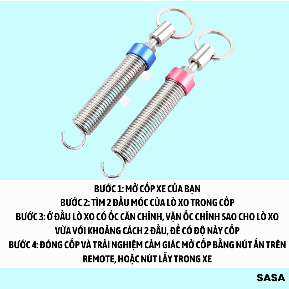 Lò Xo Mở Cốp xe con tự nhiên Thông Minh