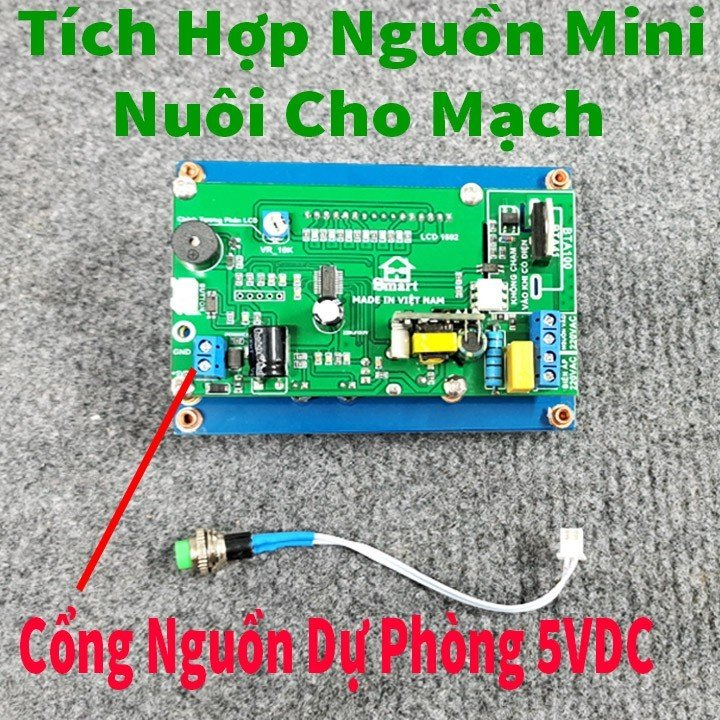 Mạch timer hàn cell pin xung kép nhớ 5 chương trình hiển thị LCD