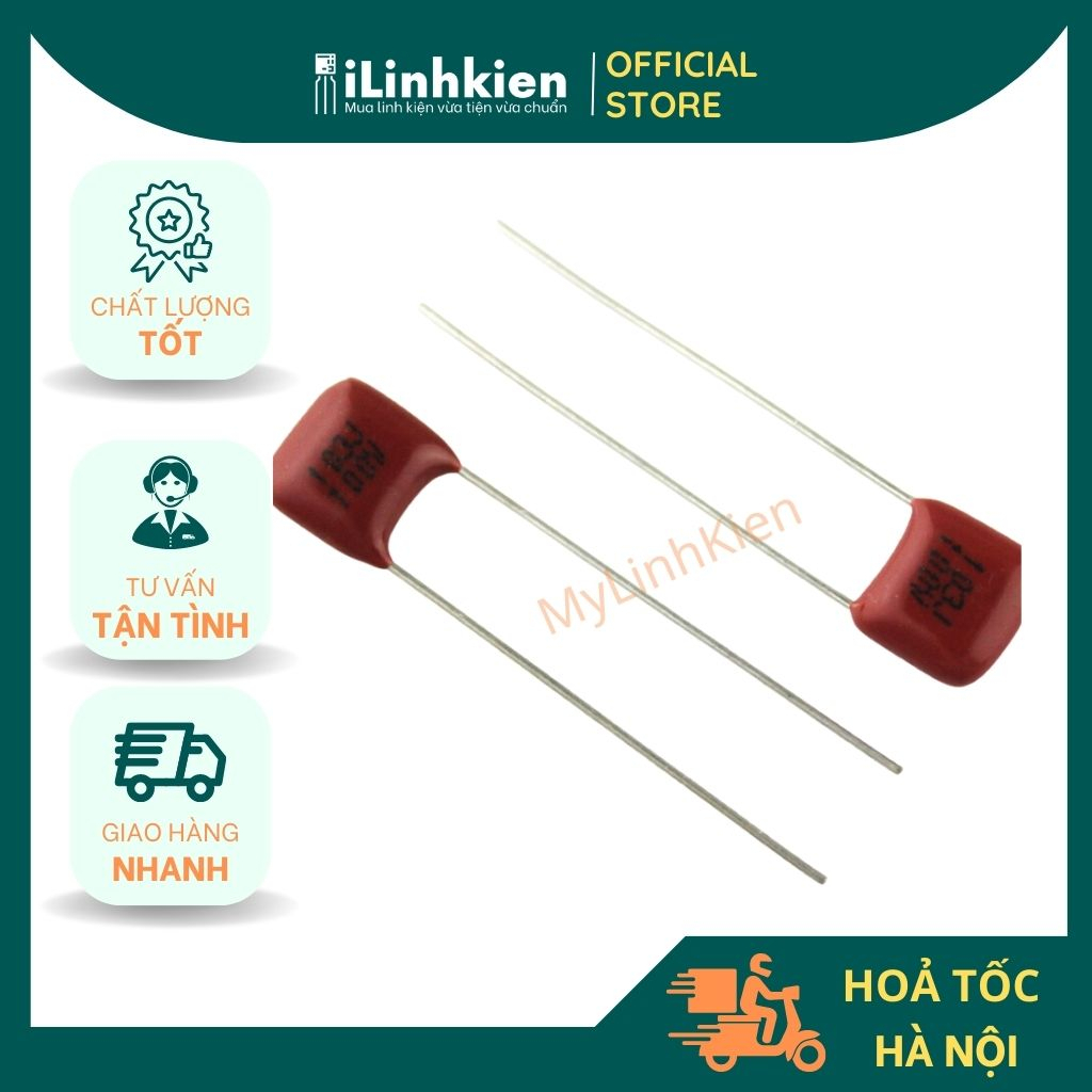 Tụ CBB 100V 103J 10nF 0.01uF 5mm chất lương tốt.