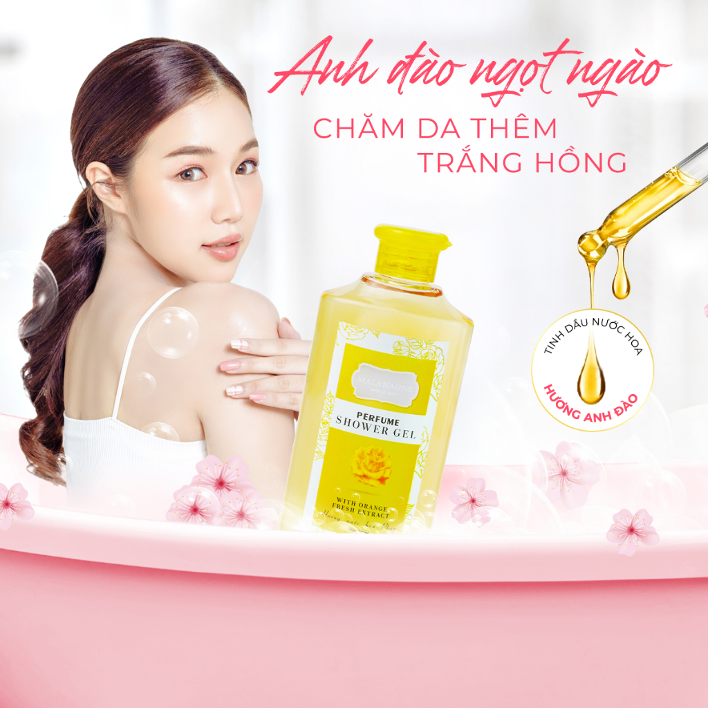 Bộ Đôi Sữa Tắm Ngừa Mụn Lưng Eldas 550ml/chai Và Sữa Tắm Nước Hoa Nhật Bản Malanaone Lưu Hương Bền Lâu 6h 330ml/chai