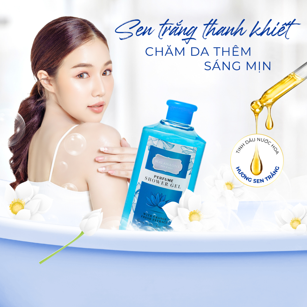 Bộ Đôi Sữa Tắm Ngừa Mụn Lưng Eldas 550ml/chai Và Sữa Tắm Nước Hoa Nhật Bản Malanaone Lưu Hương Bền Lâu 6h 330ml/chai