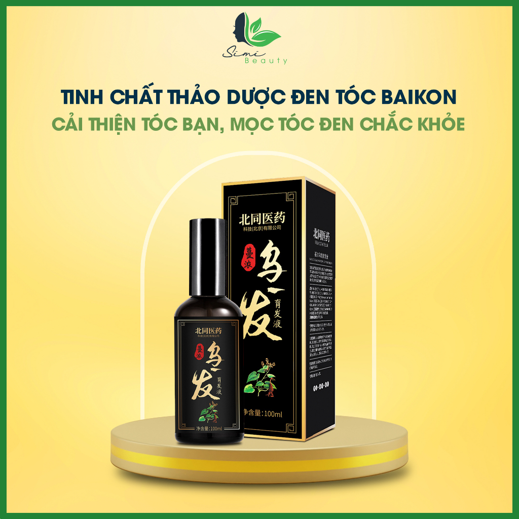 Tinh chất thảo dược đen tóc Bai Kon - Tinh chất thảo thược Bai Kon cải thiện tóc bạc, giúp tóc đen bóng chắc khỏe