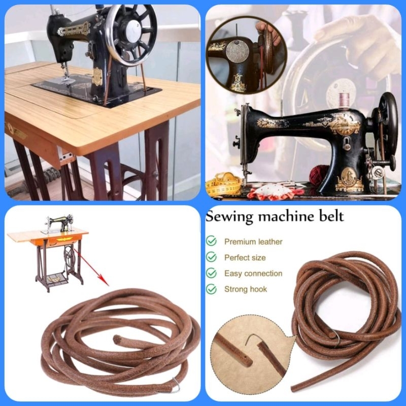 Dây curoa , dây đai, dây da dùng để nối đạp chân cho máy may  gia đình, ko dùng motơ...