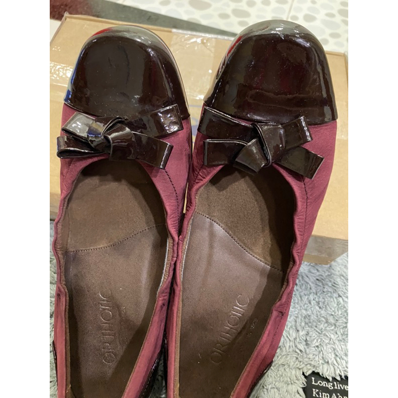 Thanh lý Giày búp bê nữ hiệu ASICS size 25EE