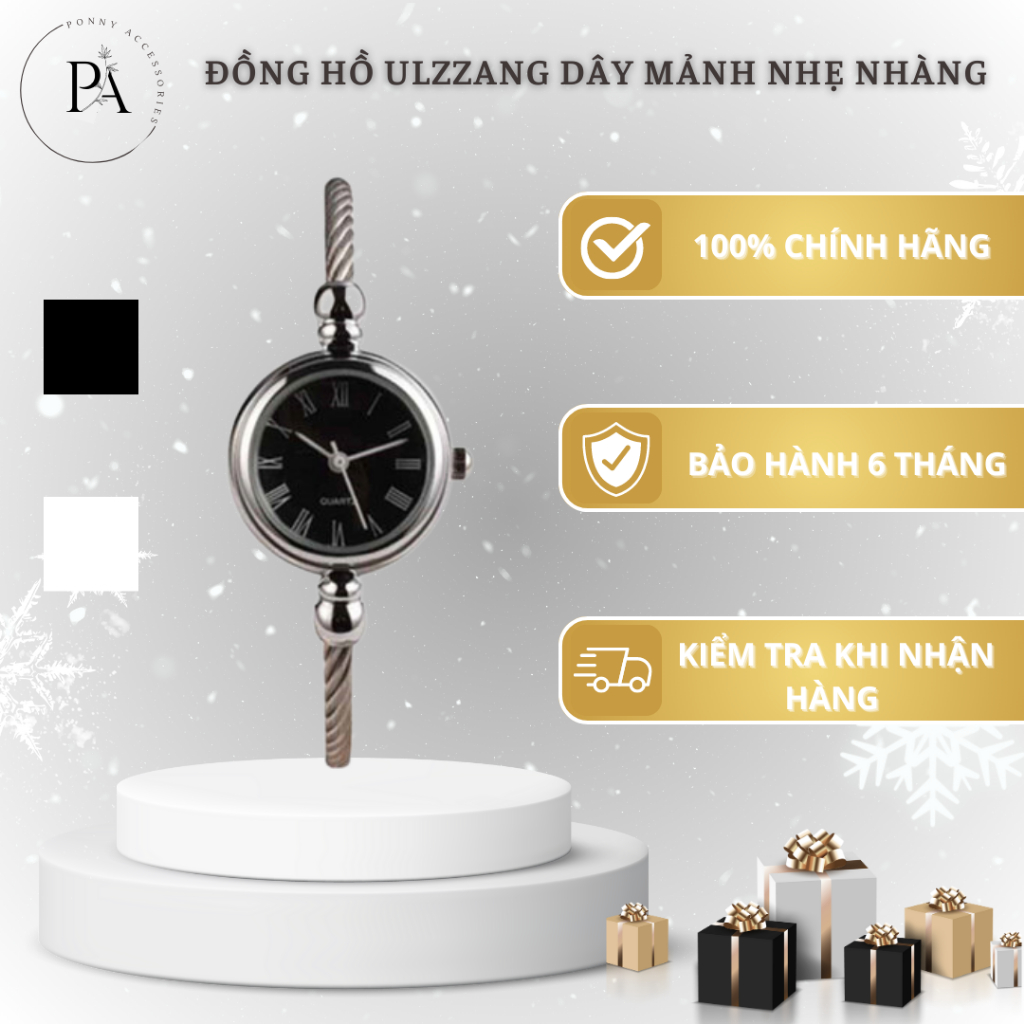 Đồng hồ QUARTZ dây mảnh thanh thoát Đồng hồ mini tinh tế Đồng hồ thời trang phong cách hàn quốc giá rẻ cho học sinh viên
