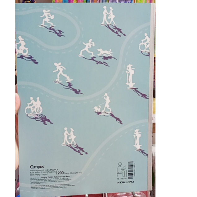 Vở kẻ ngang  200 trang A4 Campus People NB-​A4PE200-1