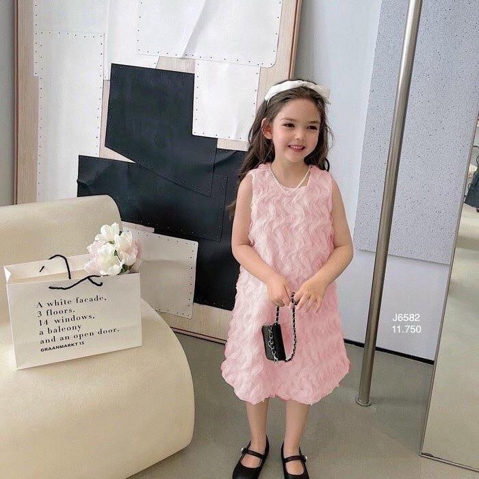 Váy dự tiệc kiểu dáng gợn sóng cho bé 12-35kg nhà mộc baby store v140