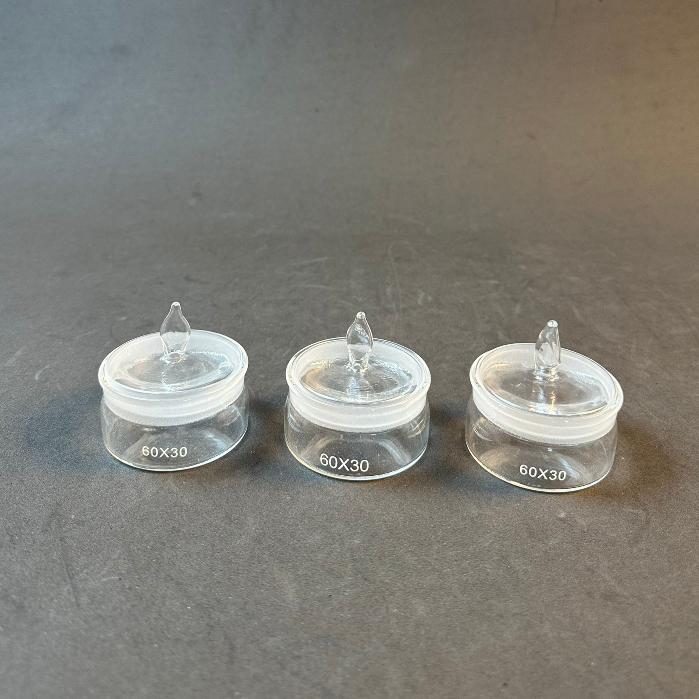 Chén Cân Thủy Tinh LAB HA NOI Kích Thước 30x50mm, 40x25mm, 50x30mm, 60x30mm, 70x35mm, 70x40mm