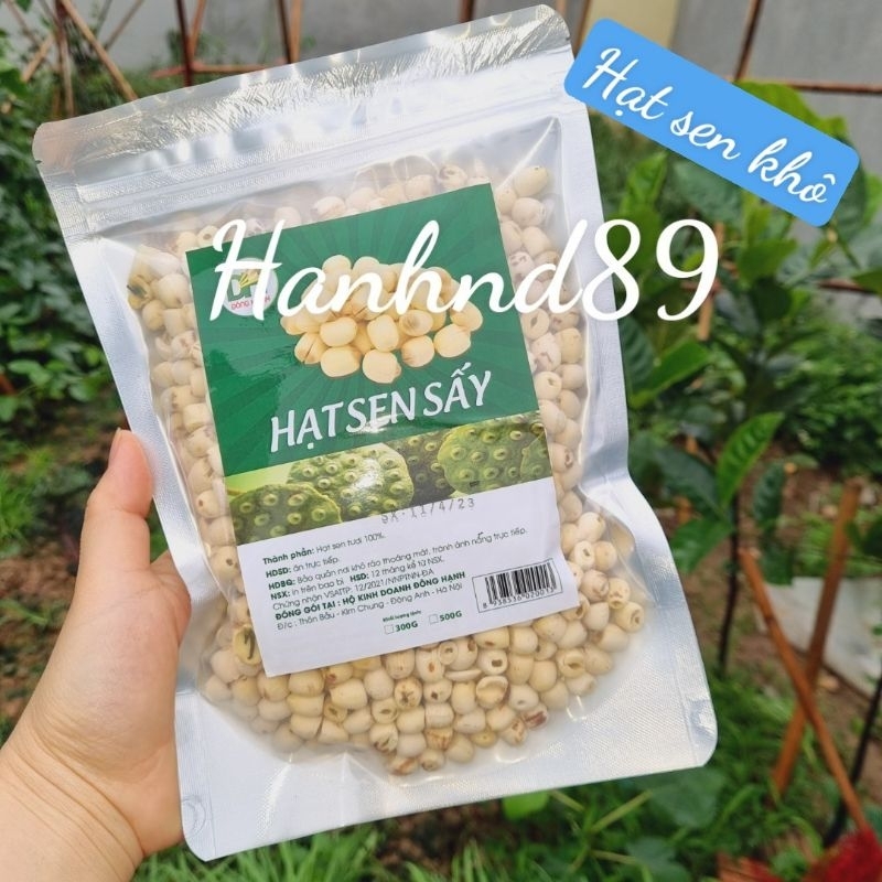 Túi 500g hạt sen sấy khô