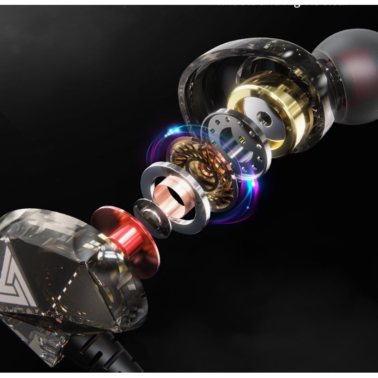 Tai Nghe Phone Nghe Nhạc Chơi Game QKZ AK2 Pro 2023 Mới Nhất Âm Thanh Super Bass, Dây Chống Rối, Có Mic Đàm Thoại