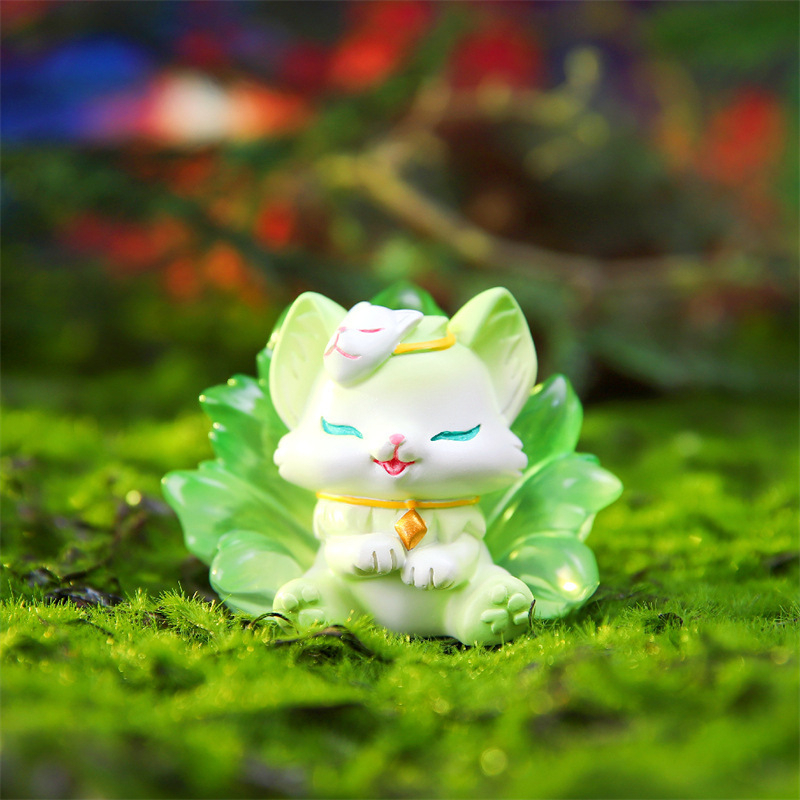 Mô Hình Cửu Vĩ Hồ Cáo Nhỏ 7 Màu GUMIHO Trang Trí