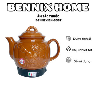 Ấm sắc thuốc tự động bennix bn-50st,dung tích 5 lít, công suất 500w, bảo hành 24 tháng