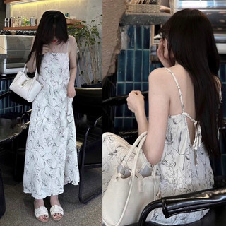 Đầm 2s midi hoa nổi có dây tăng đưa không mút ngực dây kéo sau có dây cột có lớp lót trong freesize Pumi 14680