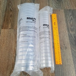 Đĩa petri nhựa 60x15mm, 90x15mm tiệt trùng -Túi 20 cặp