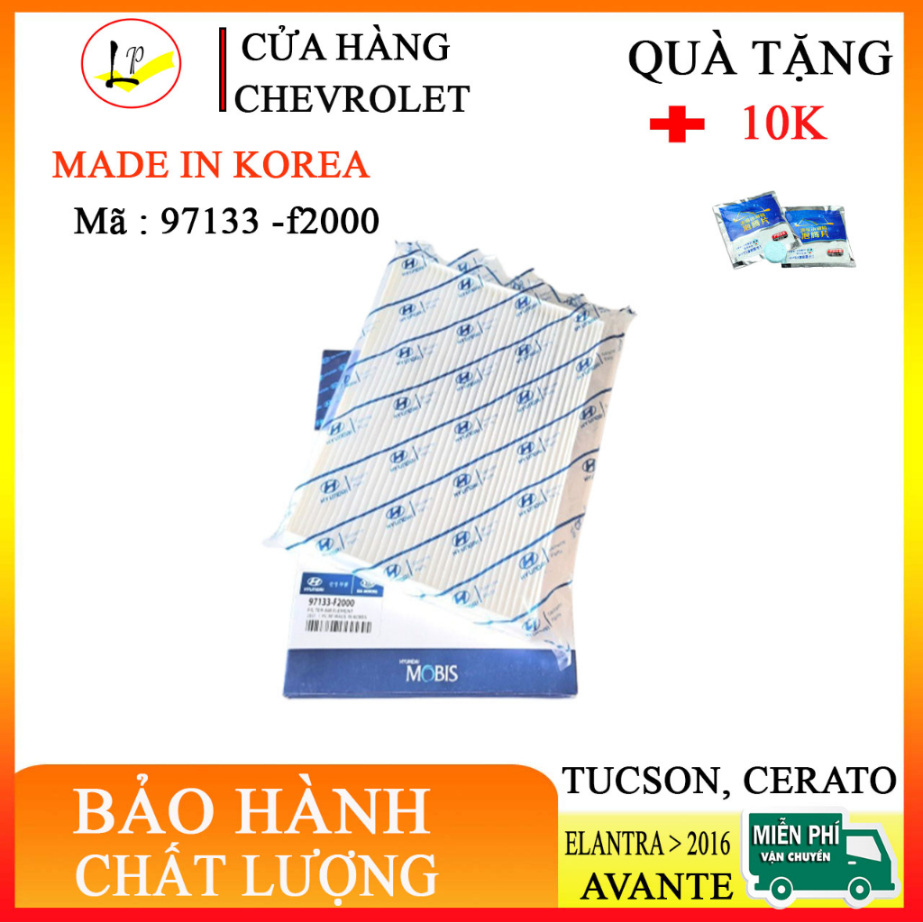 Lọc gió điều hòa elantra mã 97133-f2000 hàng cao cấp - dày - đẹp|lienphuong79