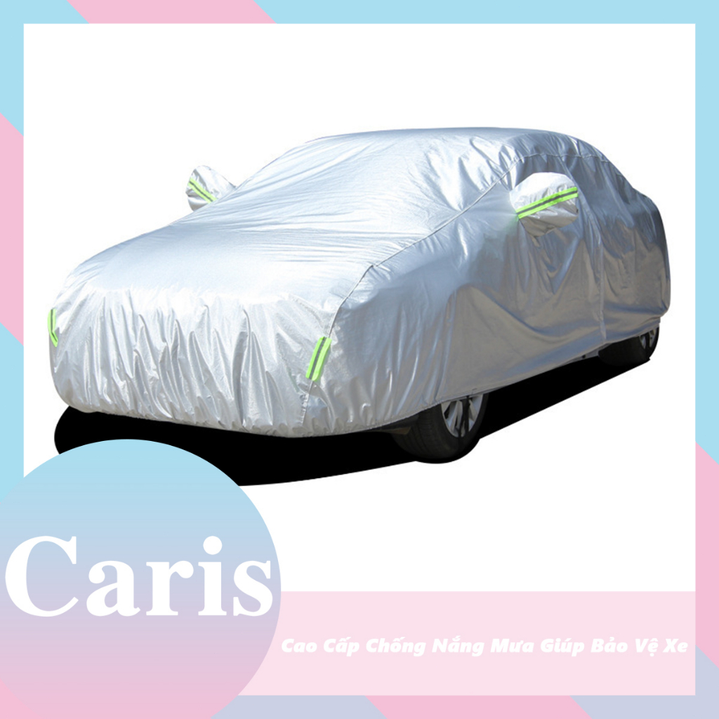 Caris Chất Liệu Vải Dù Cao Cấp Chống Nắng Mưa Giúp Bảo Vệ Xe-Sedan dai:Lux A,Merc...-SUV nho:Seltos,H0RV....