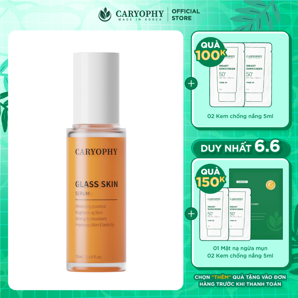 Tinh chất dưỡng sáng da Caryophy glass skin serum 50ml
