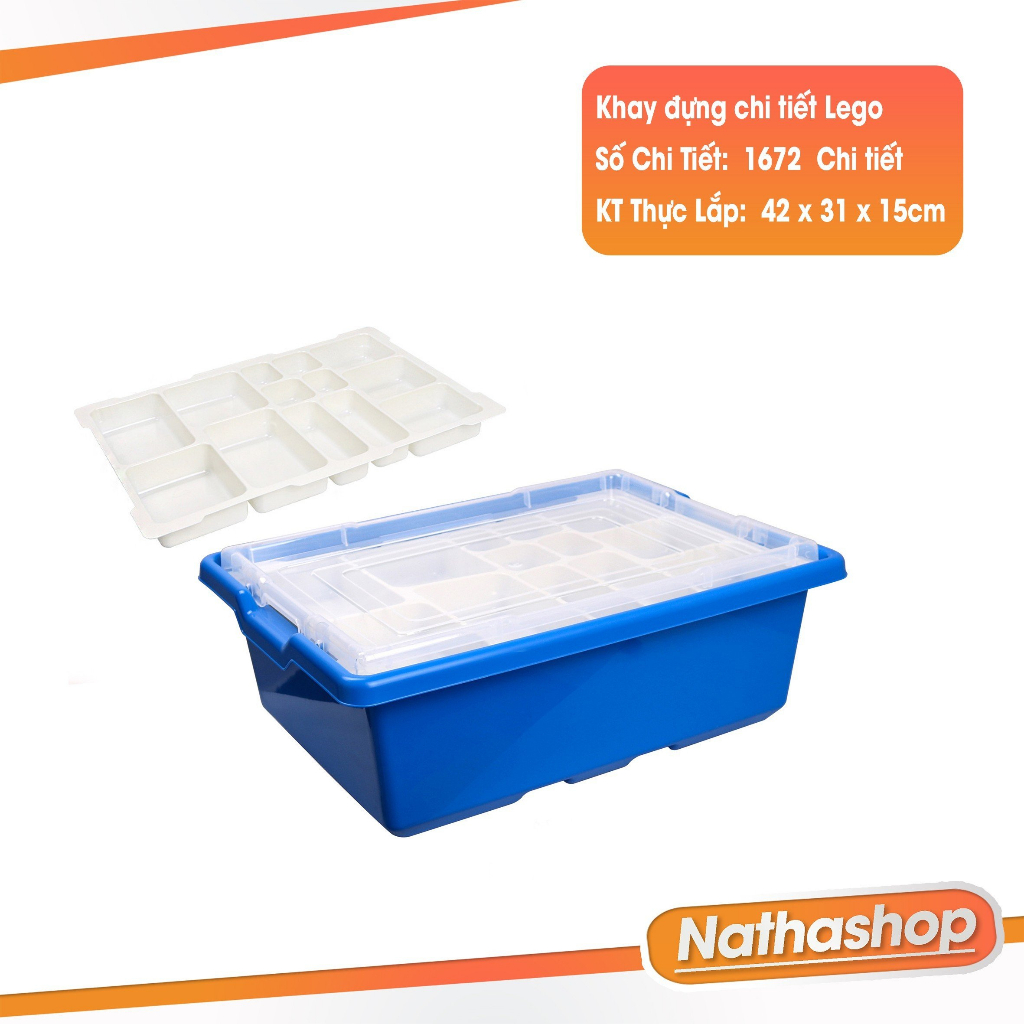 Khay nhựa đựng chi tiết phân Loại Mô Hình Lego Chuyên Dụng Nathashop